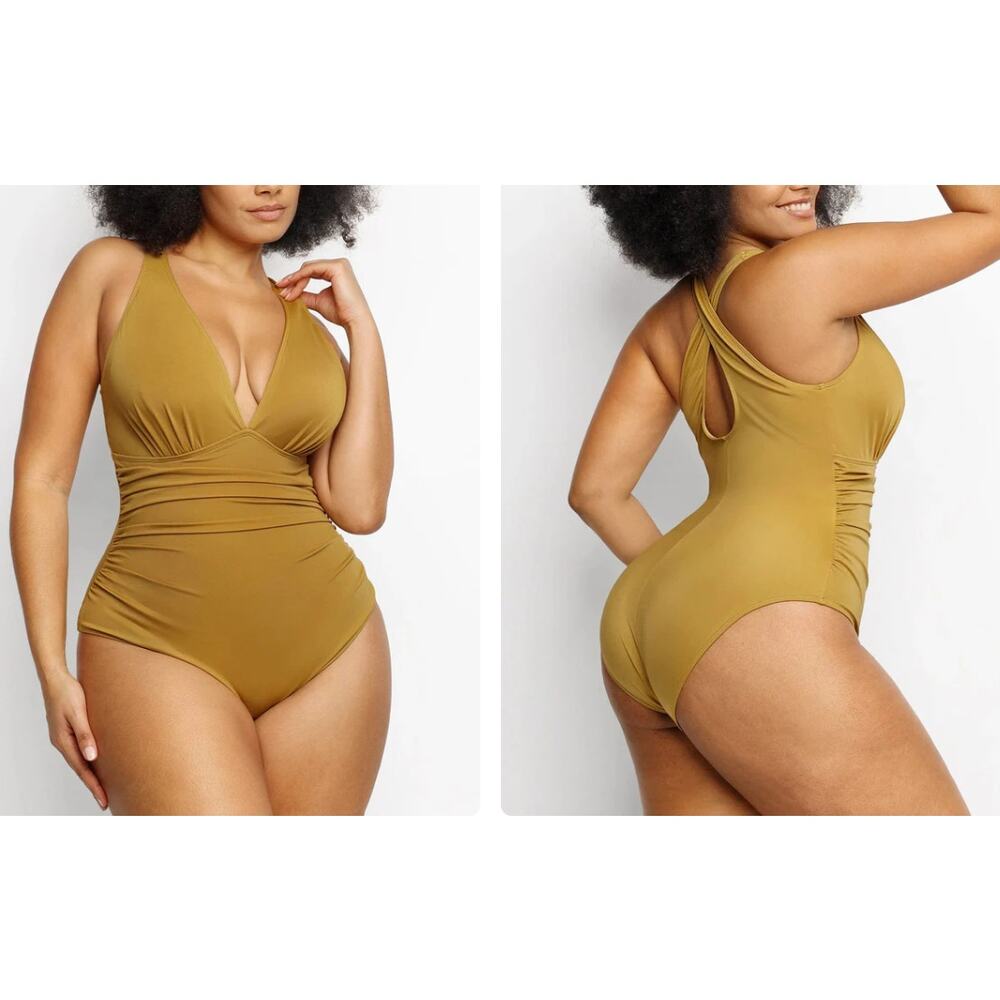 Shapellx Smart Sculpt™ Plunge Cutout Swimsuit Women’s S One Piece sculpting